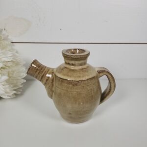 Vintage Artisan Studio Pottery Teapot  | Stoneware Pottery Art Organic Wabi Sabi